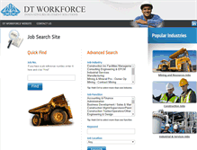 Tablet Screenshot of jobsearch.dtworkforce.com