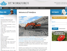 Tablet Screenshot of dtworkforce.com